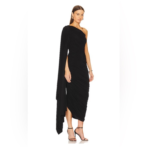 Norma Kamali Diana Gown W Sleeve in Black size XL - Picture 2 of 5